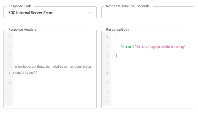 Example response error validation for a Restful API endpoint using Testfully service