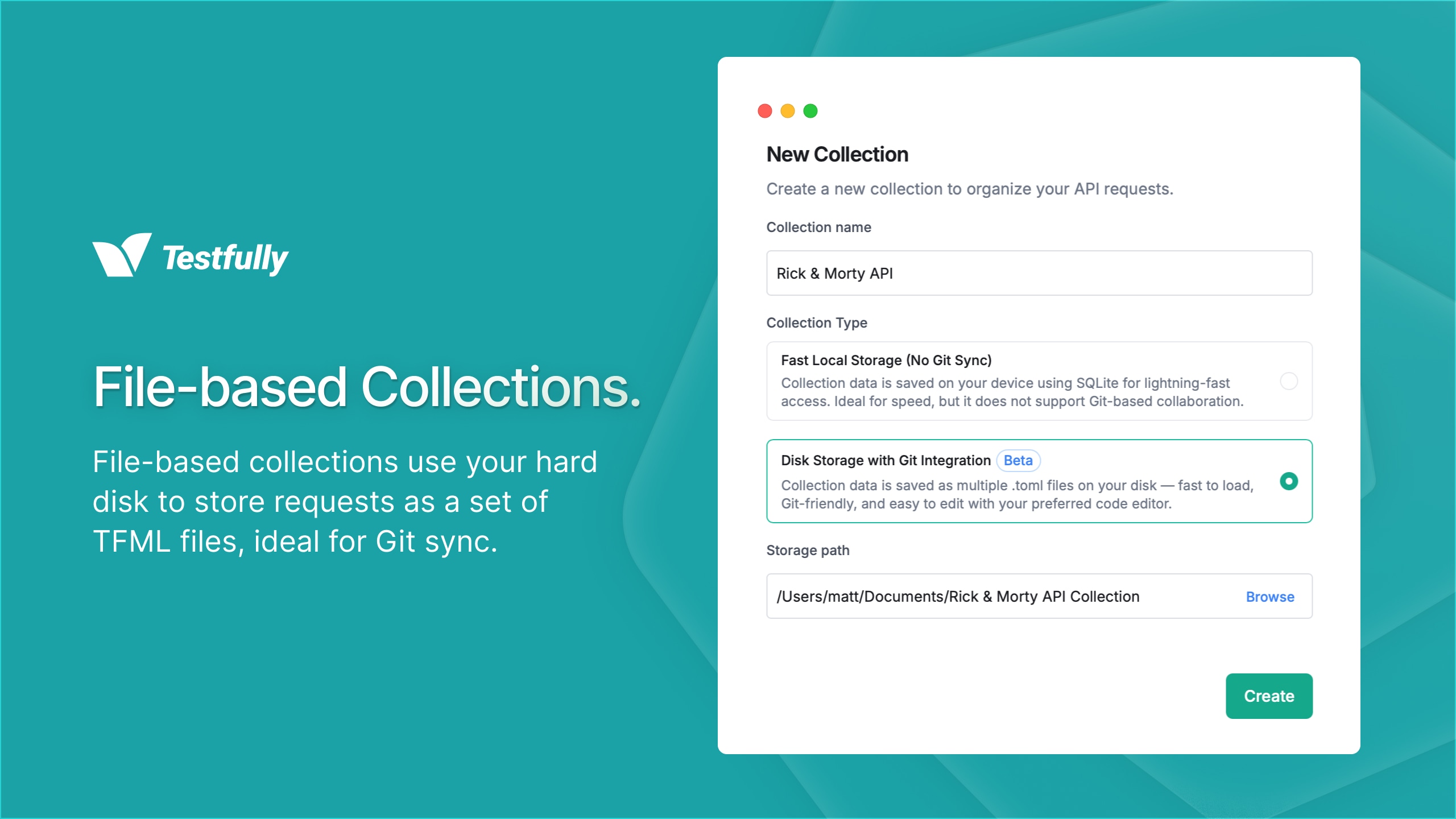 Example of a file-based collection