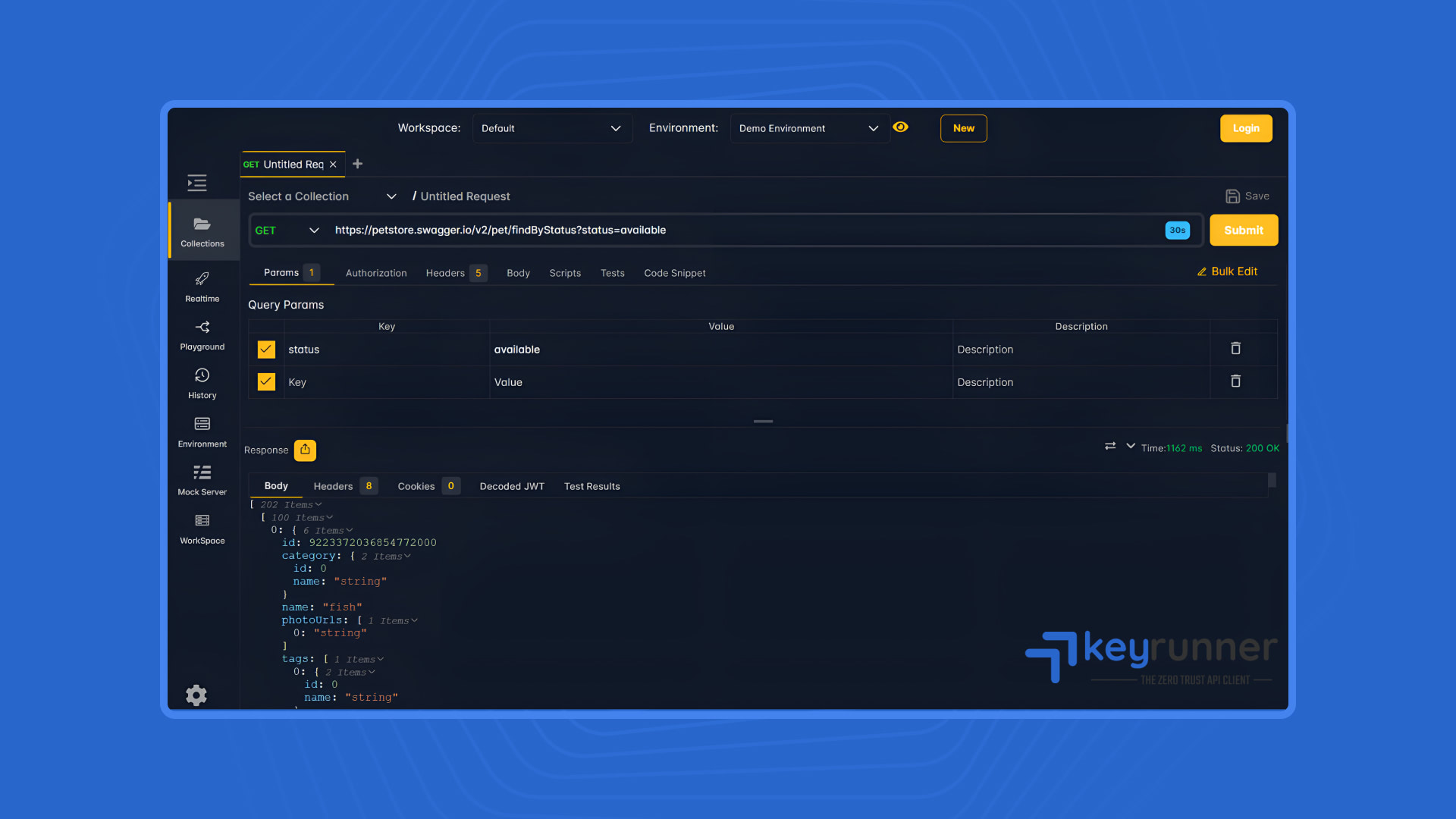 KeyRunner, a Postman HTTP client alternative
