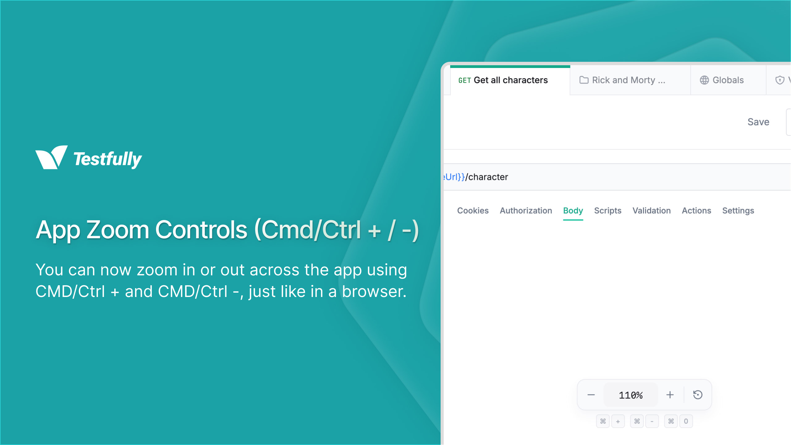 App Zoom Controls (Cmd/Ctrl + / -)