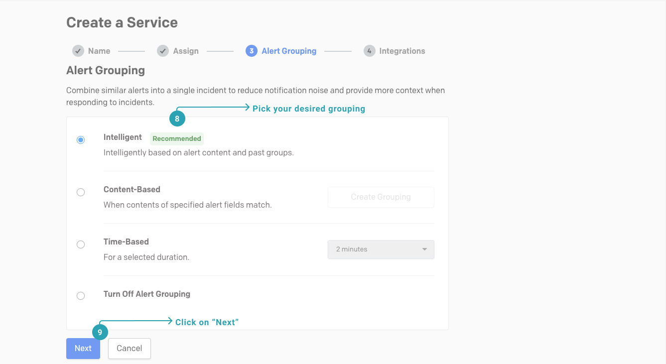 How to add a PagerDuty service for using with Testfully